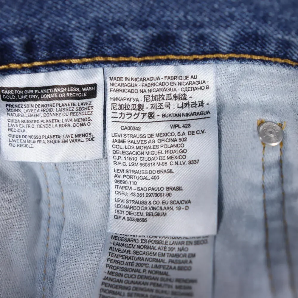Levi 550 Relaxed Fit Tapered Leg Blue Denim Jeans Mens 40x29 Medium Wash Vintage